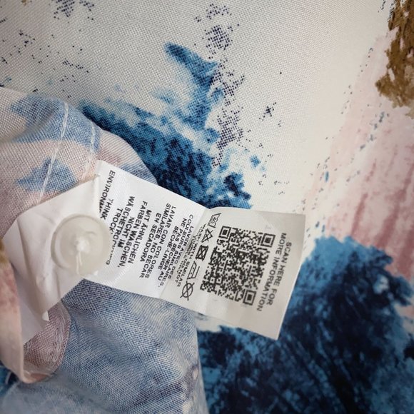 Topman Watercolor Painting S/S Camp Shirt 100% Viscose Men's Size XXL Multicolor - Picture 7 of 7